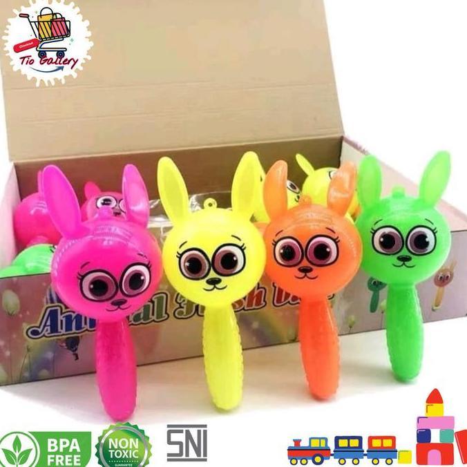 Mainan bayi Rubber Stick boneka lucu Karet Menyala warna warni lucu Silikon | Mainan Sensorik tummy 