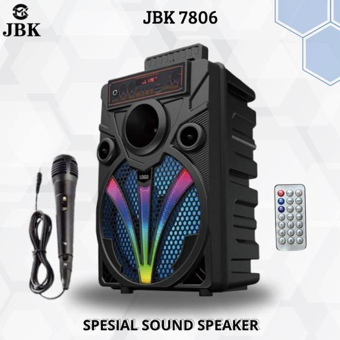 Promo Speaker Jbk 7806 Bluetooth Kimiso 8.5 Inch Bass