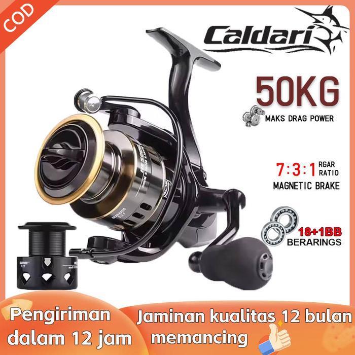 Caldari reel pancing putar alat pancing HE500-7000 reel pancing murah joran pancing spining gulungan