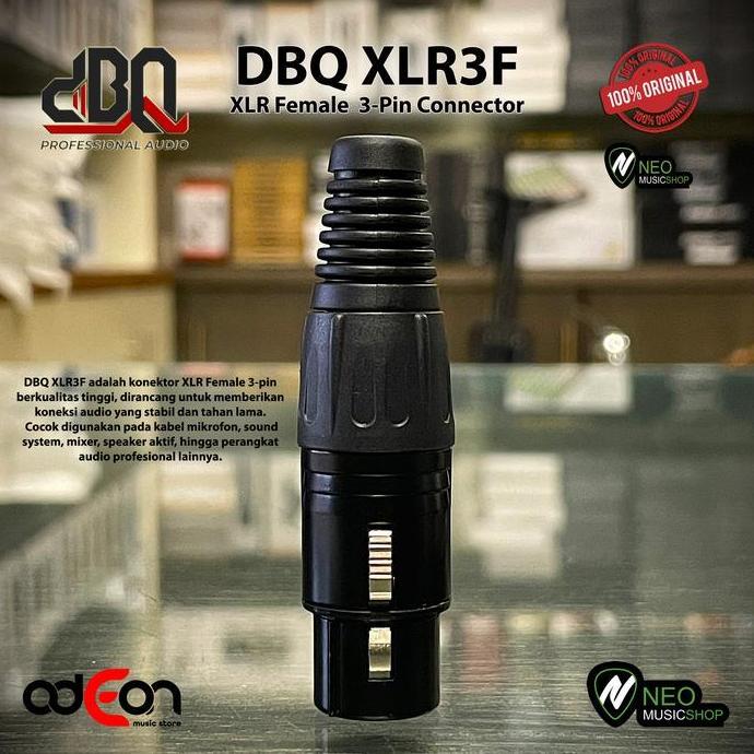 Flaro- Dbq Xlr3F Xlr Female 3-Pin Connector