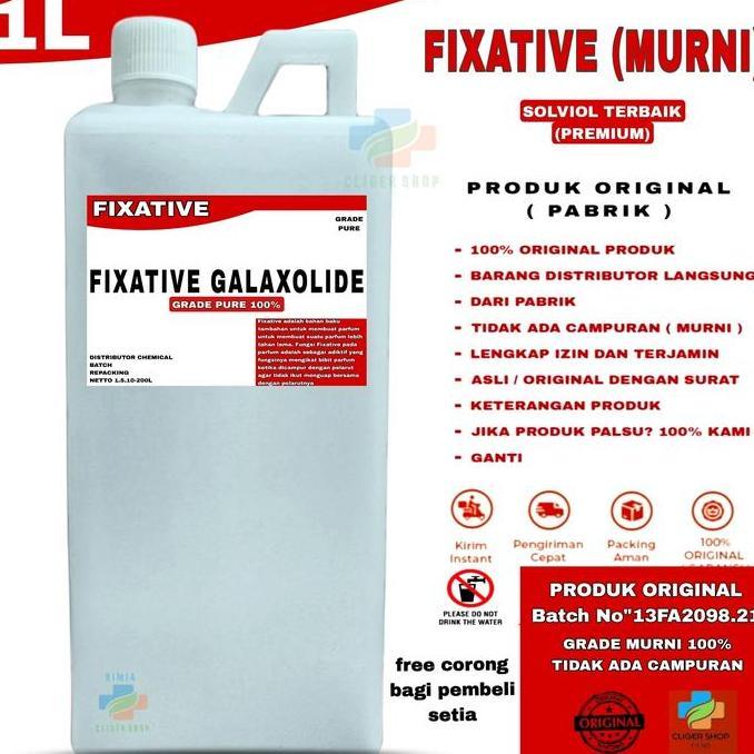 Readygansist- Fixative Galaxolide Murni 1 Liter /  Penguat Parfum / Pengawet Parfum