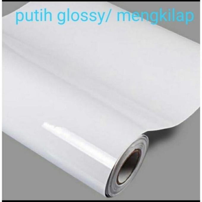 Stiker Putih Polos  Wallpaper Pelapis Lemari Putih Glosy Sticker Putih
