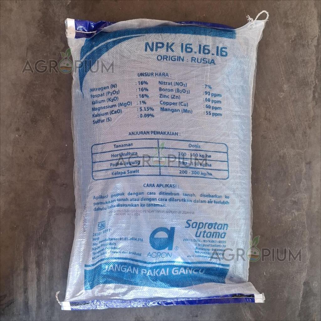 Pupuk Npk 16-16-16 Pak Tani 20 Kg Kemasan Pabrik