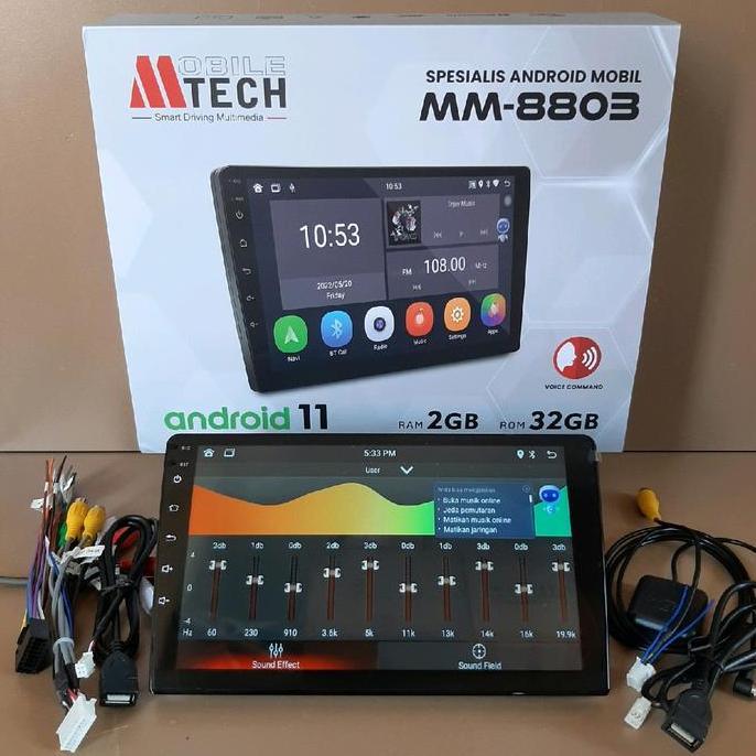 Promo Head Unit Android Mtech 8803 Android 9" Mtech Voice Command Ram 2/32Gb Cod