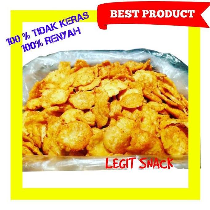 Siapsajikan- 500Gr Emping Manis Tipis / Kripik Belinjo Matang / Keripik Emping Mini Kecil