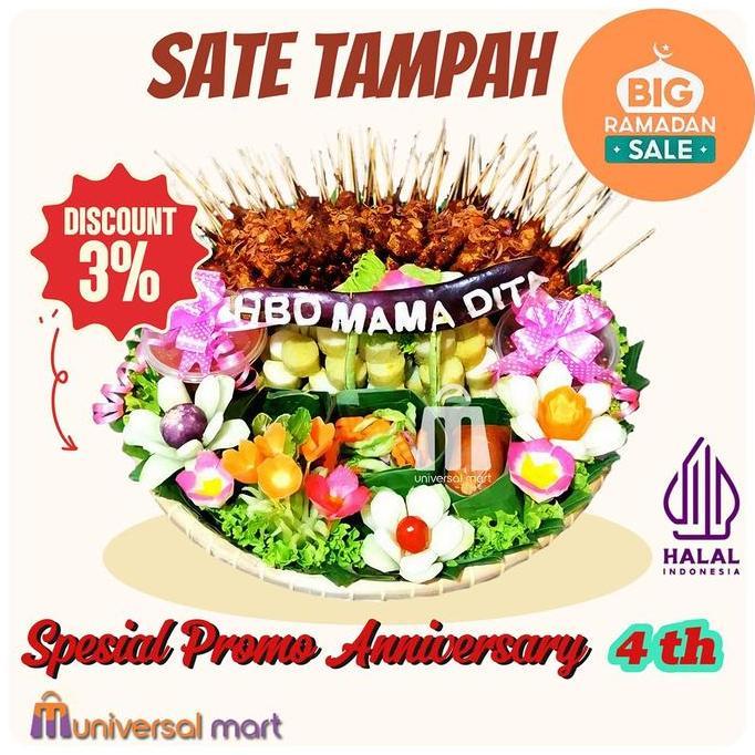 Cod,Bisa- Tumpeng Sate Ayam Sate Tampah Porsi Bervariasi