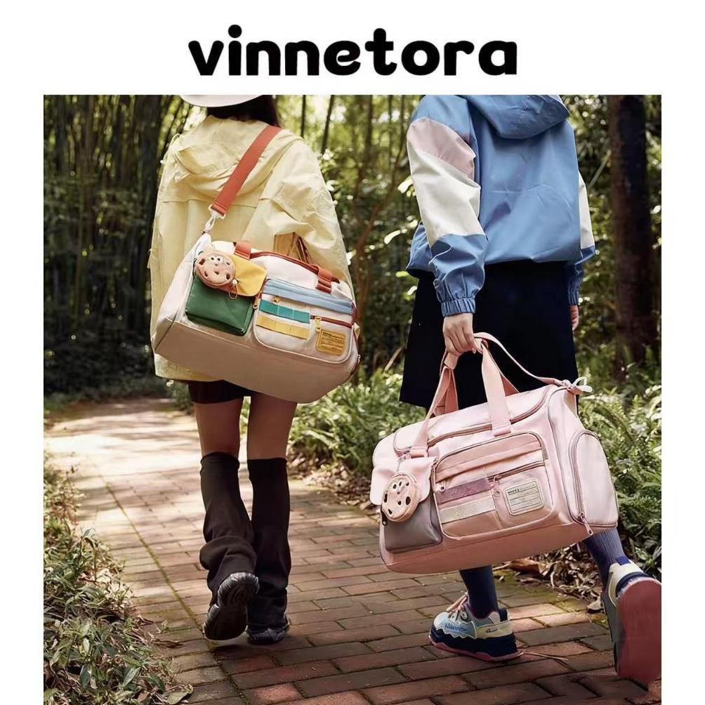 Vinnetora Travel Bag Tas Gym Wanita Tas Selemapang Wanita Besar Tas Traveling Pakaian 1131