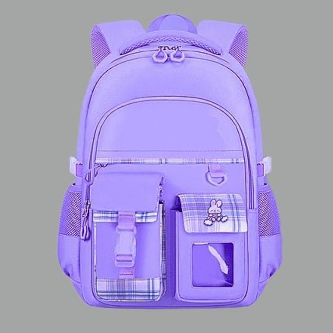 Tas Ransel Korean Mika 5in1 Ransel anak Sekolah Sd Smp Remaja Bonus Jam tangan Botol minum Nano Spra