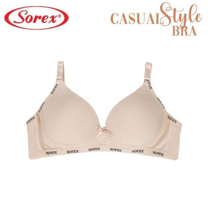 Sorex Bra 17232 Bh Tanpa Kawat Busa Tipis Cup Sedang Size 34-40 Kait 2 / BH Sorex 17232 Super Soft T