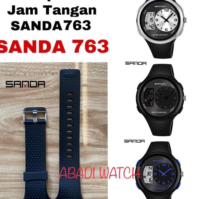 Strap Tali Rubber Jam Tangan Original Sanda 763 Sanda 763 Strap Rubber Sanda763