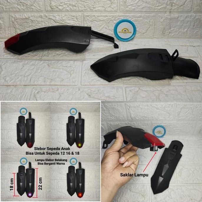 Slebor Lampu Sepeda Anak BMX CTB Mini Lipat 12 16 18 Spakbor Sepasang