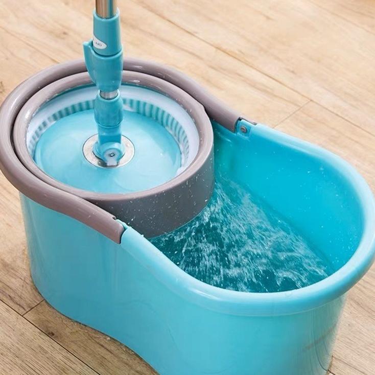 Magic Mop Magic Mop Stainless Steel Alat Pel Lantai Spin Mop Putar Otomatis Shenar