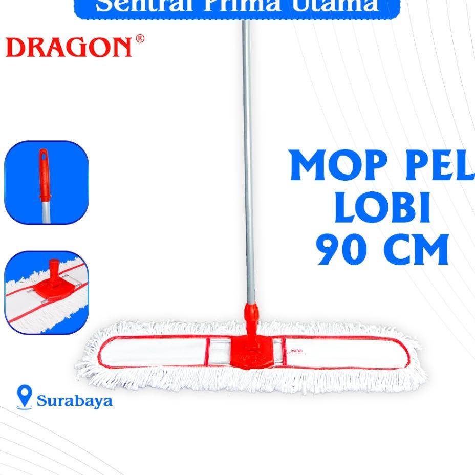 Dragon Mop Pel Lobi Gagang 135 Cm Pembersih Lantai Cleaning Mop Serbaguna
