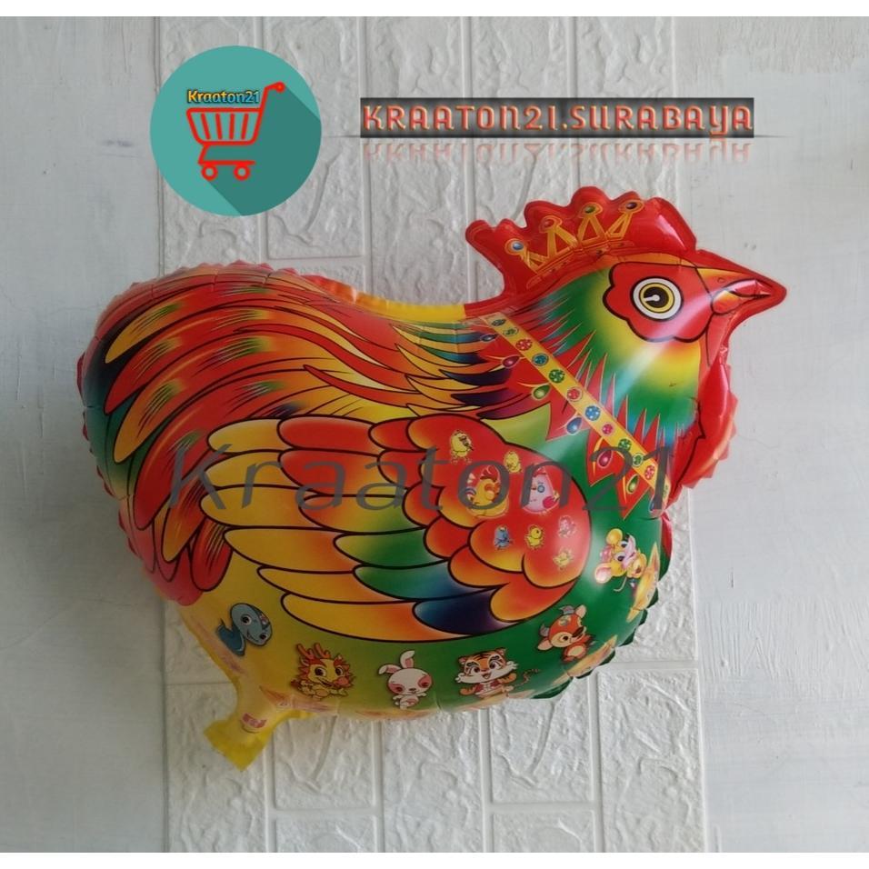 Balon Ayam 1 Pack Isi 25 ( Balon Gas , Helium , Terbang , Karbit )Balon Karakter Ayam Kecil