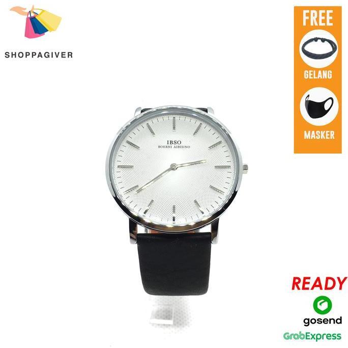 JAM TANGAN PRIA IBSO ORIGINAL 2601 WHITE ANALOG BERGARANSI