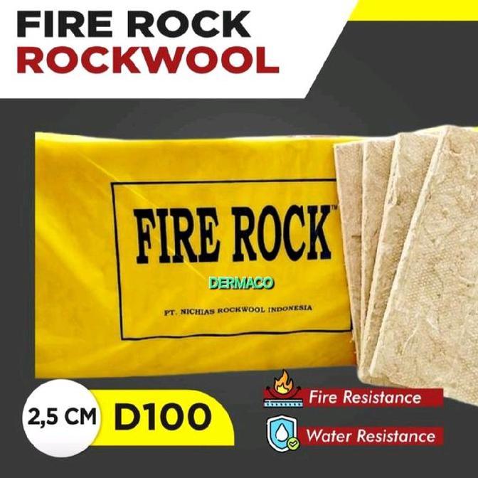 ROCKWOOL FIRE ROCK D 100KG 2,5CM / FIRE ROCK / BUSA PEREDAM SUARA FIRE ROCK D100KG 2,5CM
