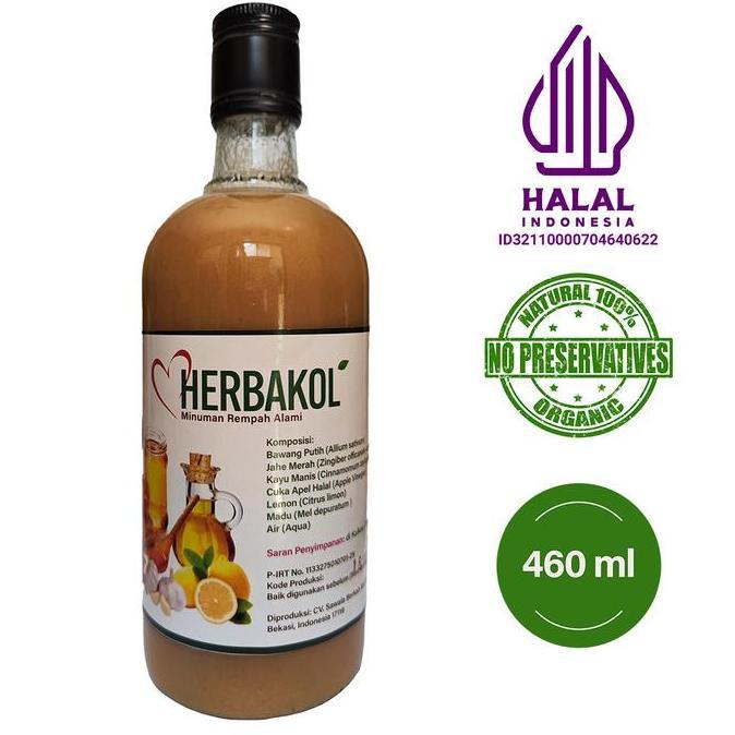 Drink- Herbakol Jus Herbal Bang Putih+Jahe Merah +Lemon +Cuka Apel+Madu Hutan Garlic Juice Minuman B
