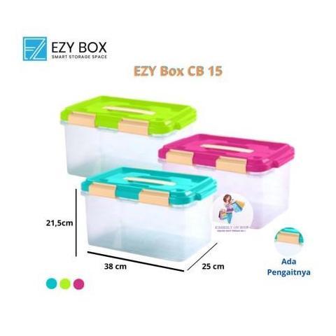 Lansungkirim- Container Box 15 Liter Bening Ezy Box Ez-15