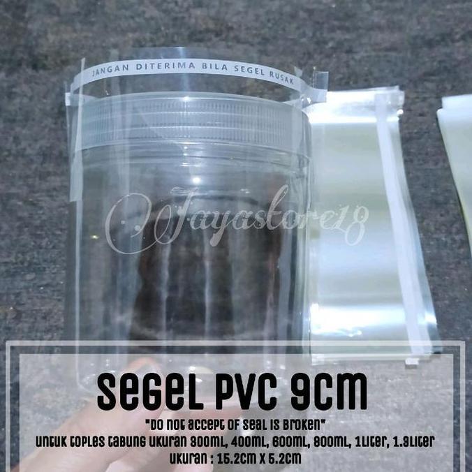Lansungkirim- Segel Plastik Pvc 9Cm Segel Botol Toples Tabung 600Ml N 1Liter