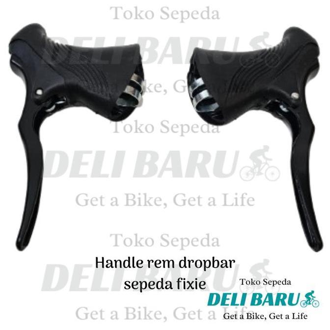 Handle rem dropbar brake lever untuk stang model lengkung sepeda fixie