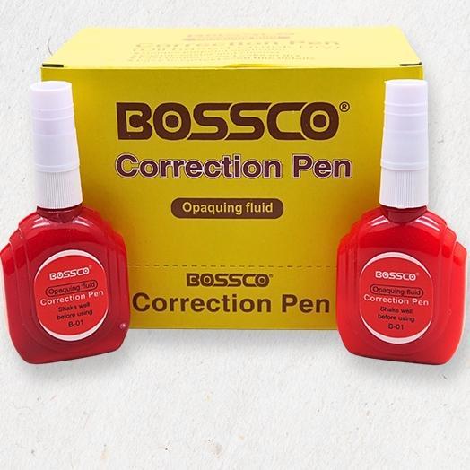 12 PCS Tipeks Correction Pen Merk Bossco
