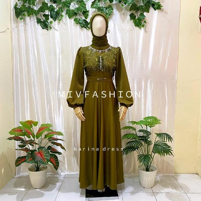 Karina dress-wedding dress-gaun pengantin-gaun wisuda-dress kekinian-dress elegan Pesta Wanita