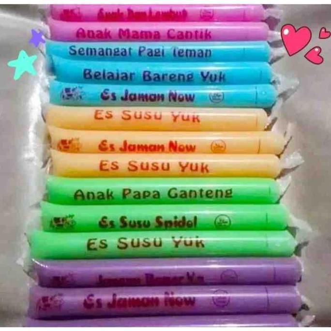 Kuche- 500 Gram, Plastik Es Mambo Sablon Kata2 Yang Unik