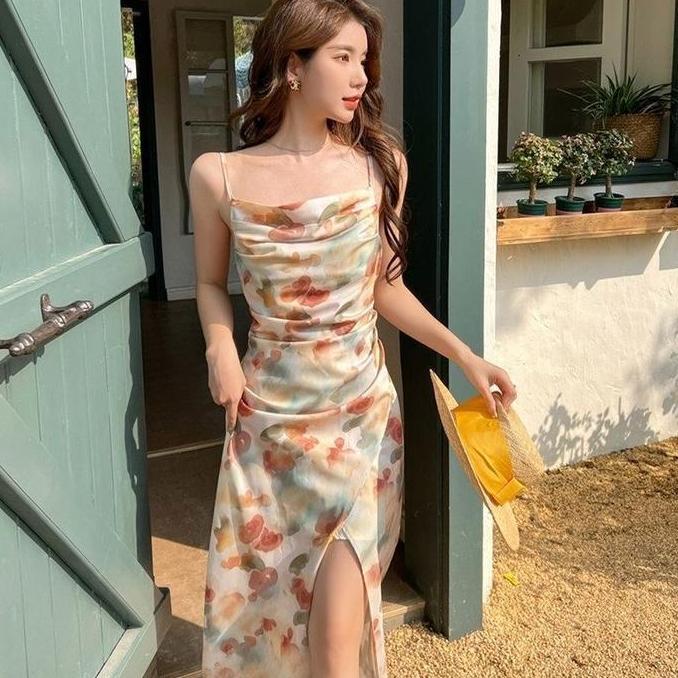 Keepgoing- 255 Gaun Meh Modis Buka Baju Kung Elegant Long Dress Pantai Body Pantai Body Terbaru Xxl 
