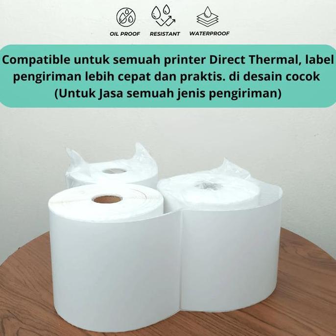 Papier- Kertas Thermal 100X150 500Pcs/Sticker Thermal/Label Thermal/Kertas A6