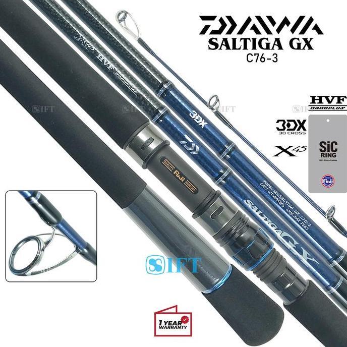 JORAN DAIWA SALTIGA GX C | FUJI SIC + SEAT | POPPING CASTING LAUT [23] FD99