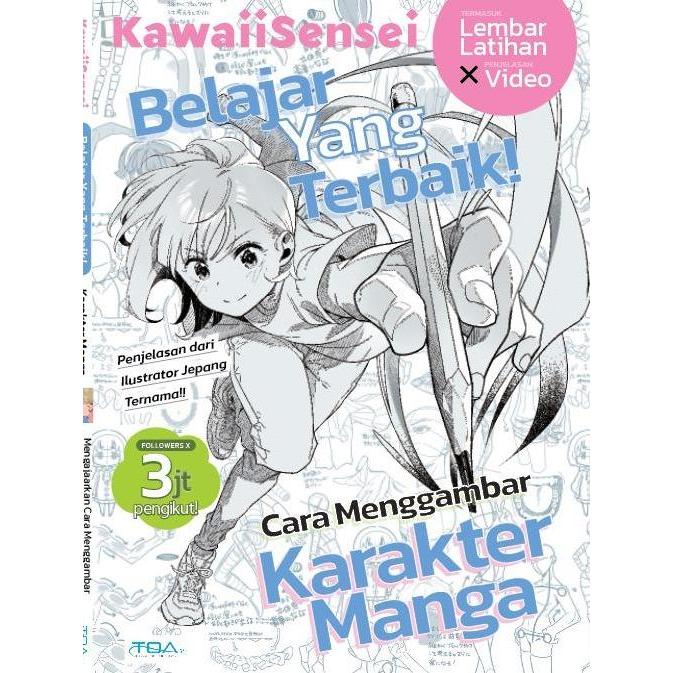 Belajar Yang Terbaik  Cara menggambar Karakter Manga - Kawaii Sensei How to Draw Anatomy Tutorial Bo