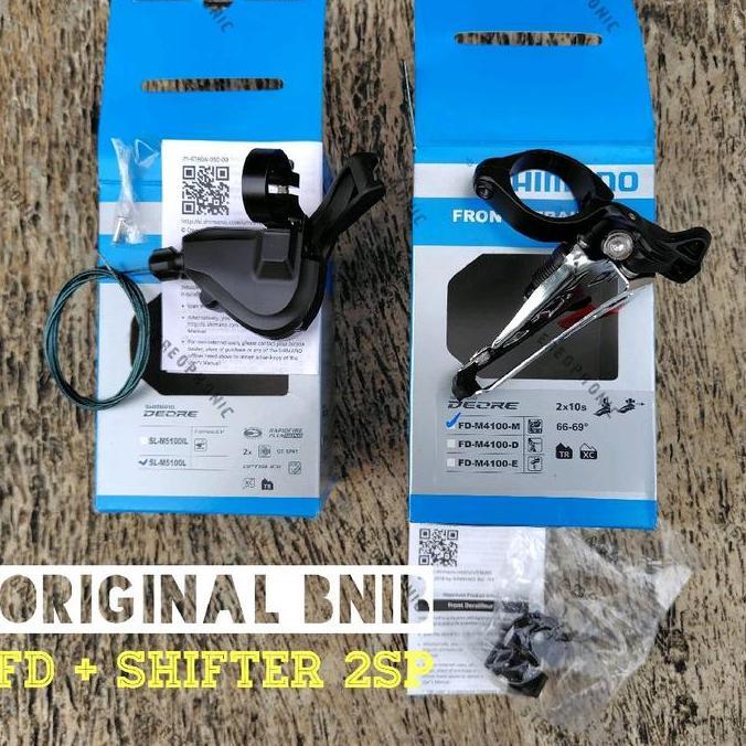 BNIB.. ORIGINAL SHIMANO DEORE SHIFTER 2 SPEED + FD 2 SPEED DEORE M5100 SHIFTER 2SPEED + DEORE FD M41