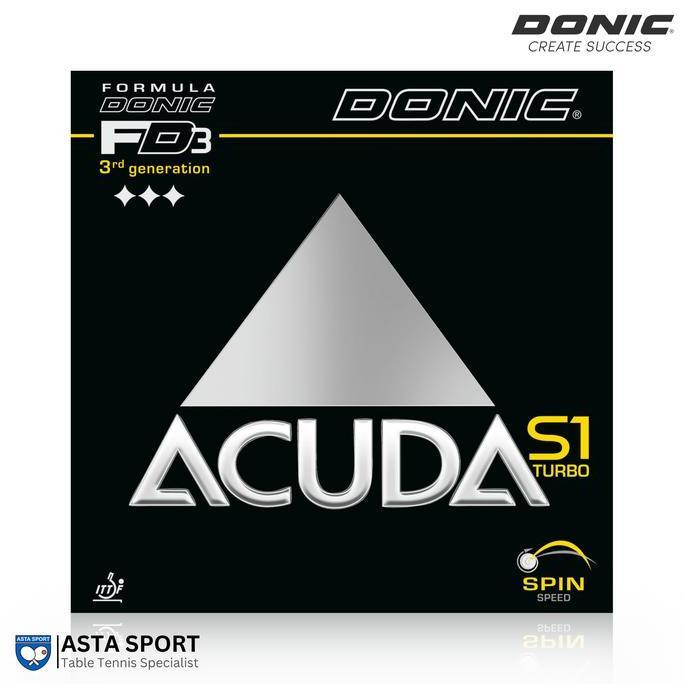 NEW DONIC ACUDA S1 TURBO Karet Pingpong Rubber Tenis Meja