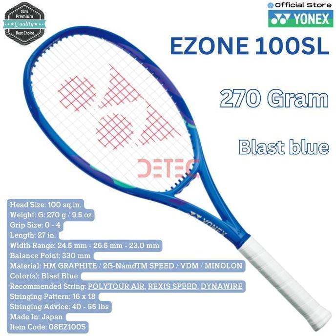 Yonex EZONE 100SL 270g Blast Blue - raket tenis