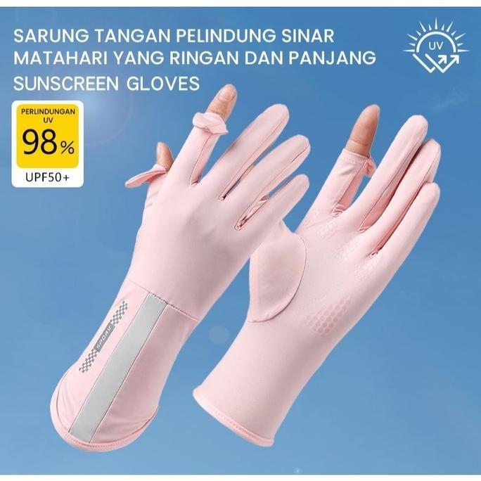 renda.amir - sarung tangan wanita anti uv motor protection 2507 | uv gloves