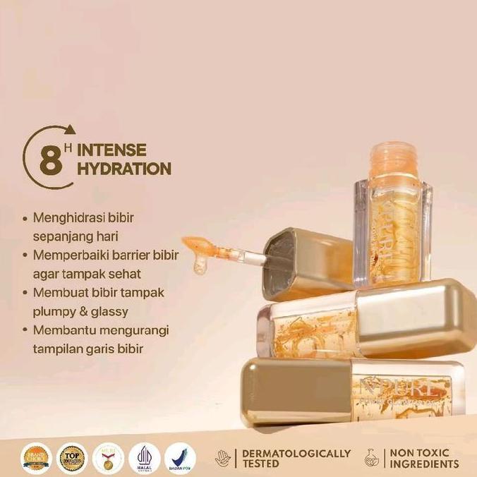 NPURE Power Glow Lip Oil Lip Care Lip Serum Melembapkan Bibir Menutrisi Bibir Mencerahkan Bibir Hyal