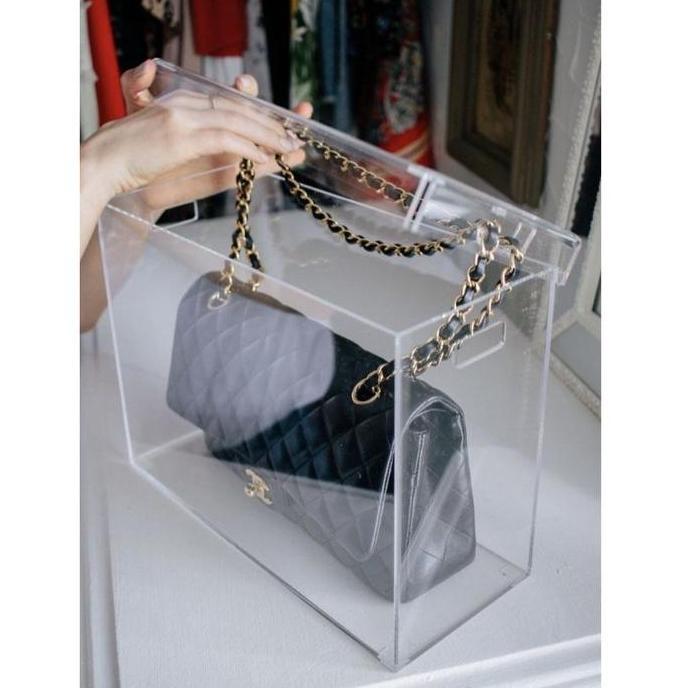 akrilik tempat tas/box tas akrilik