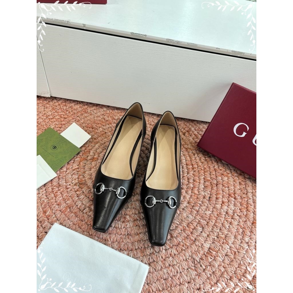 G_U horsebit-detailed kitten-heel pump boutique inclusion size35-40