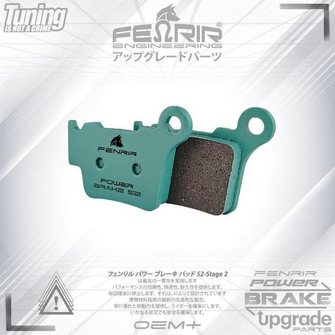 NEW Kampas Rem Belakang HUSQVARNA FC/FE 250-501 - TC/TE 65-511. KTM SX/XC-F-W 125-525 - Fenrir