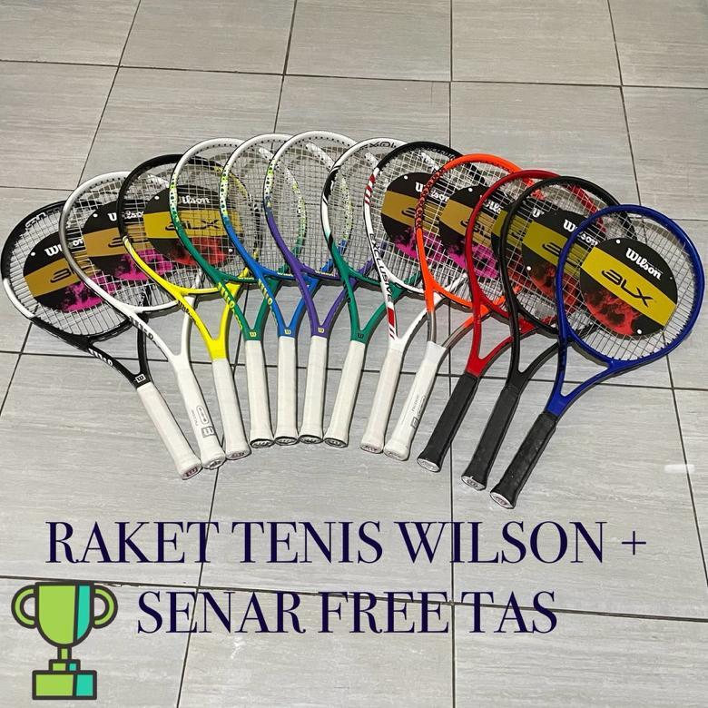 RAKET TENIS WILSON BABOLAT HEAD + SENAR FREE TAS IMPORT