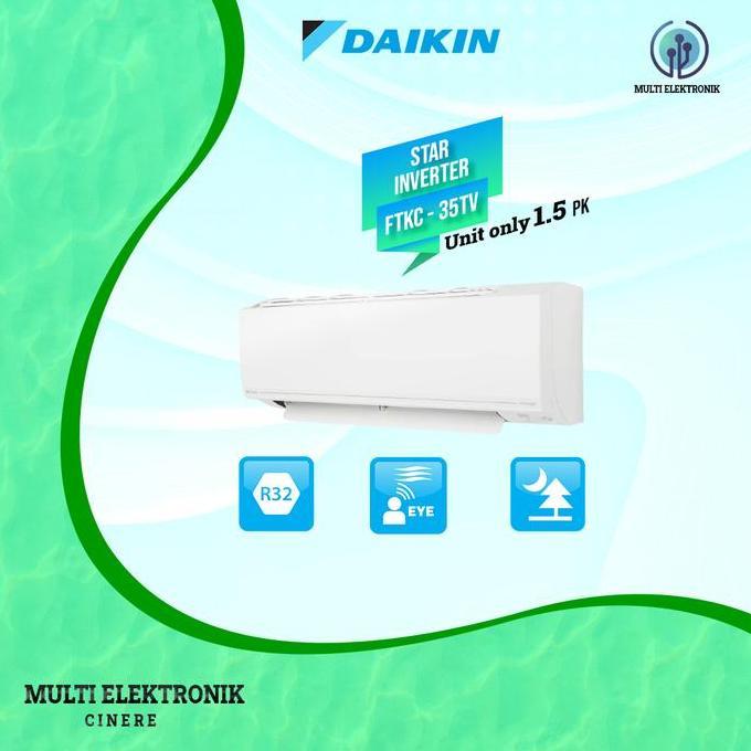 AC DAIKIN FTKC 35TV 1 1/2 PK SMILE INVERTER