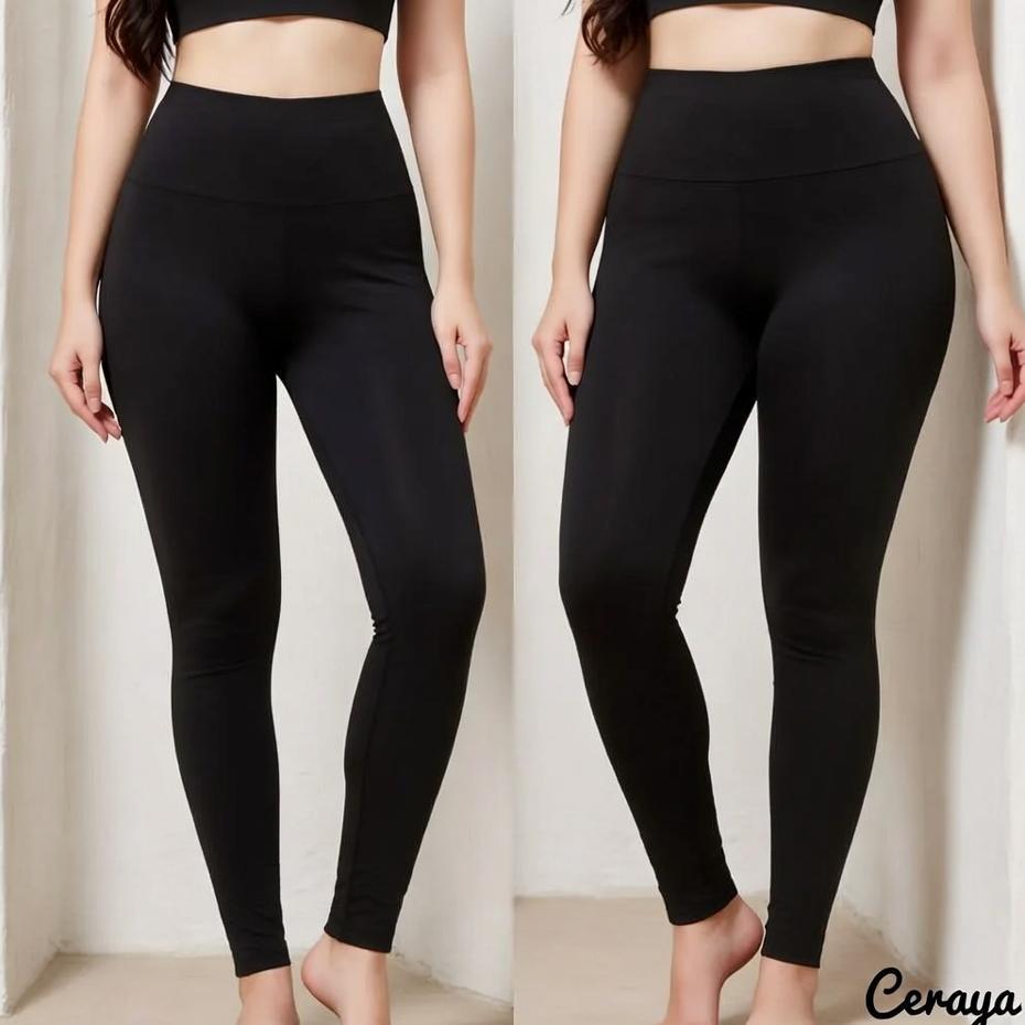 OFFICIAL LEGGING PANJANG WANITA TEBAL POLOS ANTI TEMBUS PANDANG PINGGANG TINGGI JUMBO ADEM SUPER ELA