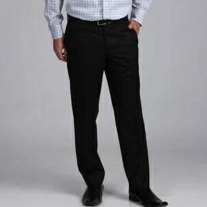 Celana Kantor Pria Formal Bahan Dasar Kain Reguler Hitam Sekolah Kerja