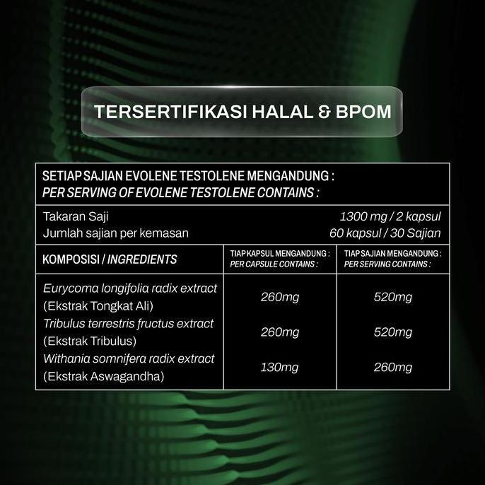Evoboost Testolene - Suplemen Fitness - Testosteron Booster