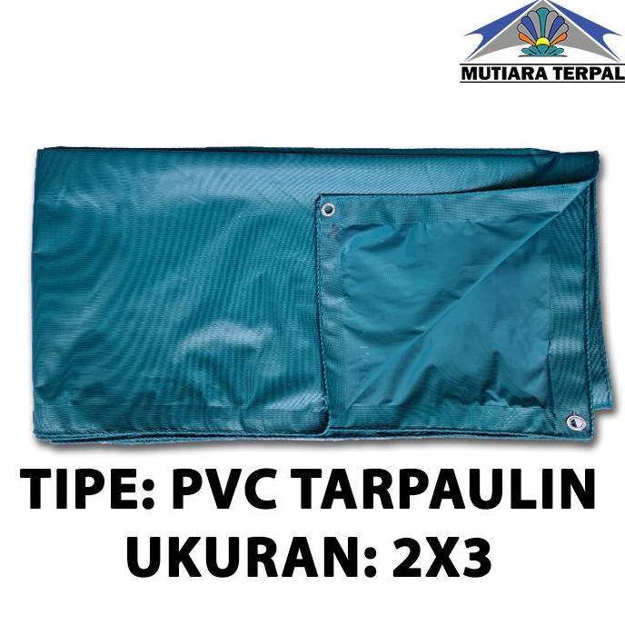 Terpal Karet PVC Hijau Ukuran 2x3