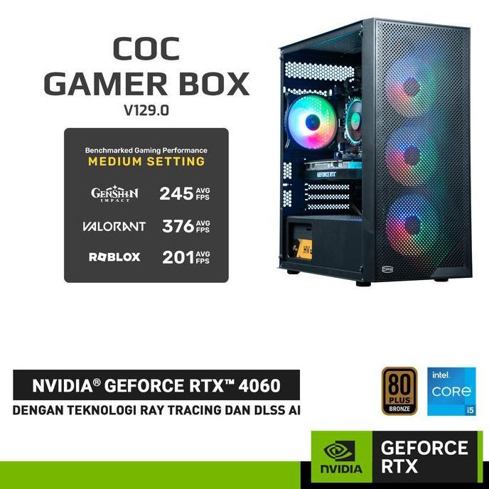 COC GAMER BOX V129.0 - Paket PC Rakitan RTX 4060