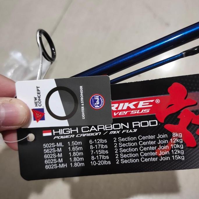 joran go strike versus galahad 150 165 180 cm carbon solid fuji ring