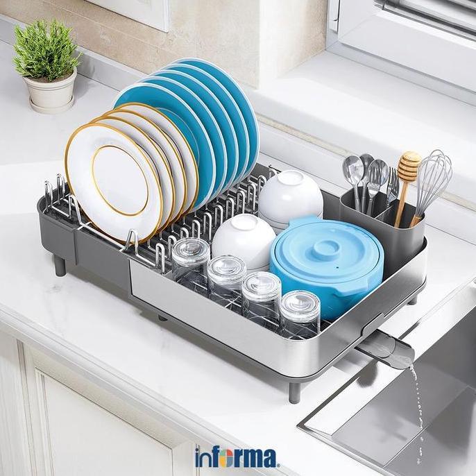 Informa Appetite Set 4 Pcs Raffa Perlengkapan Makan - Hijau Dinner Set Plate Aesthetic Eating Utensi