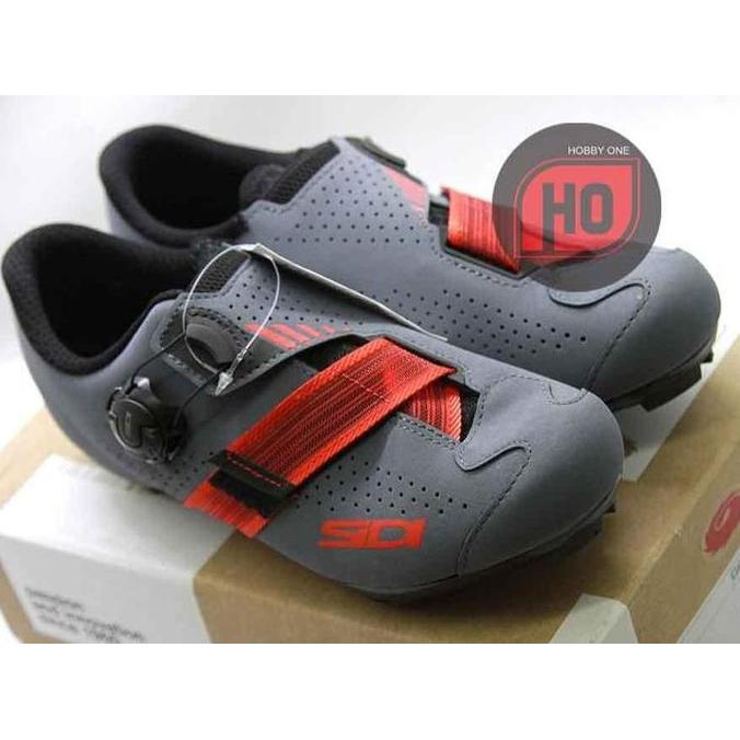 SIDI MTB AERTIS GREY RED - Sepatu Cleat MTB