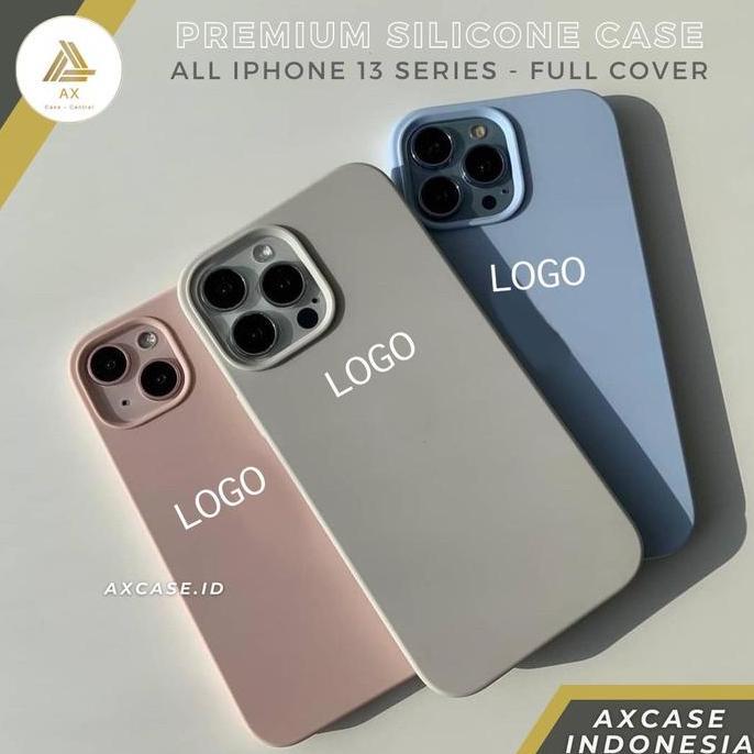 Knacks- Silicone Case Untuk Iphone 13 Pro Max Mini Full Cover Softcase Polos Anti Gores Kualitas Ter